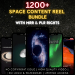 1200+ Space Content Reels Bundle