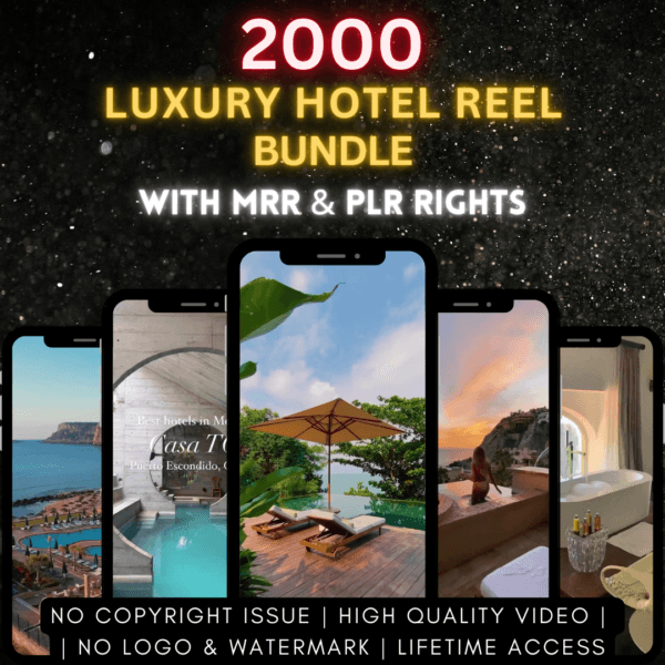 2000 Luxury Hotel Reels Bundle