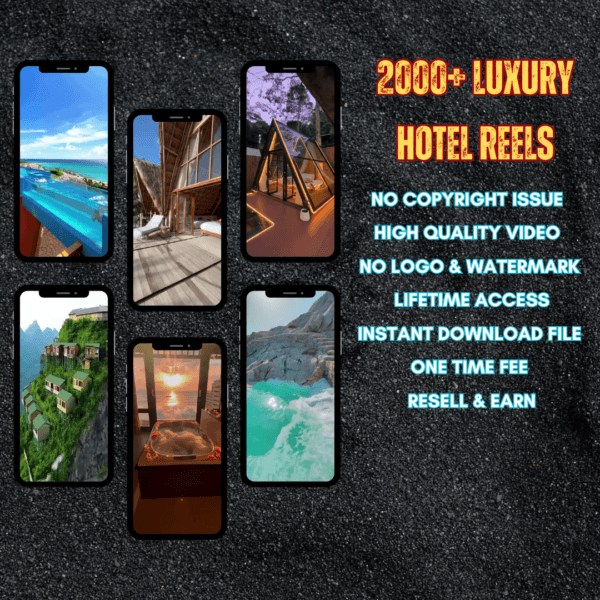 2000 Luxury Hotel Reels Bundle