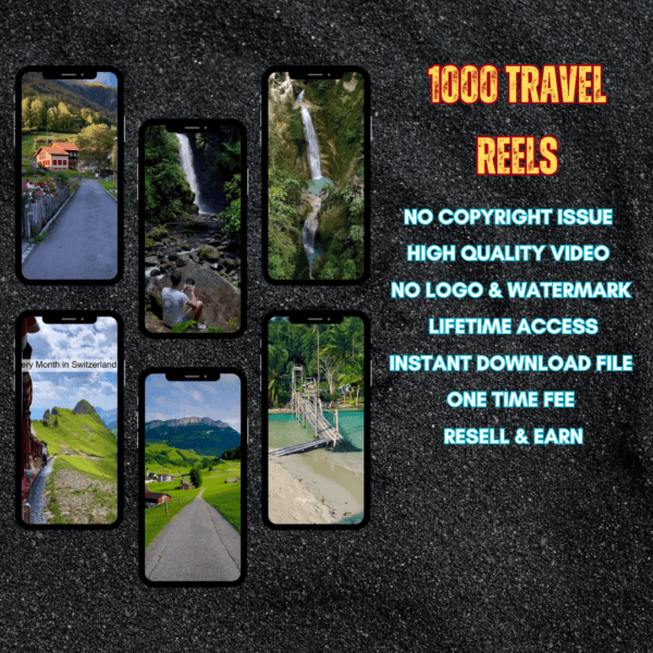 1000 Travel Reels Bundle